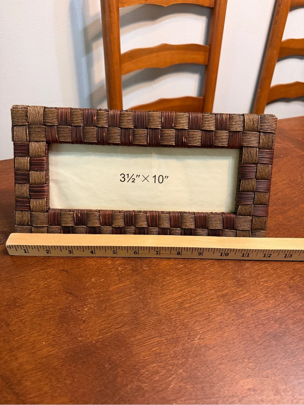Woven Brown Decorative Picture Frame